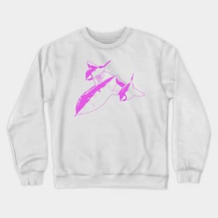 Lockheed SR-71 Blackbird - Pink Design Crewneck Sweatshirt